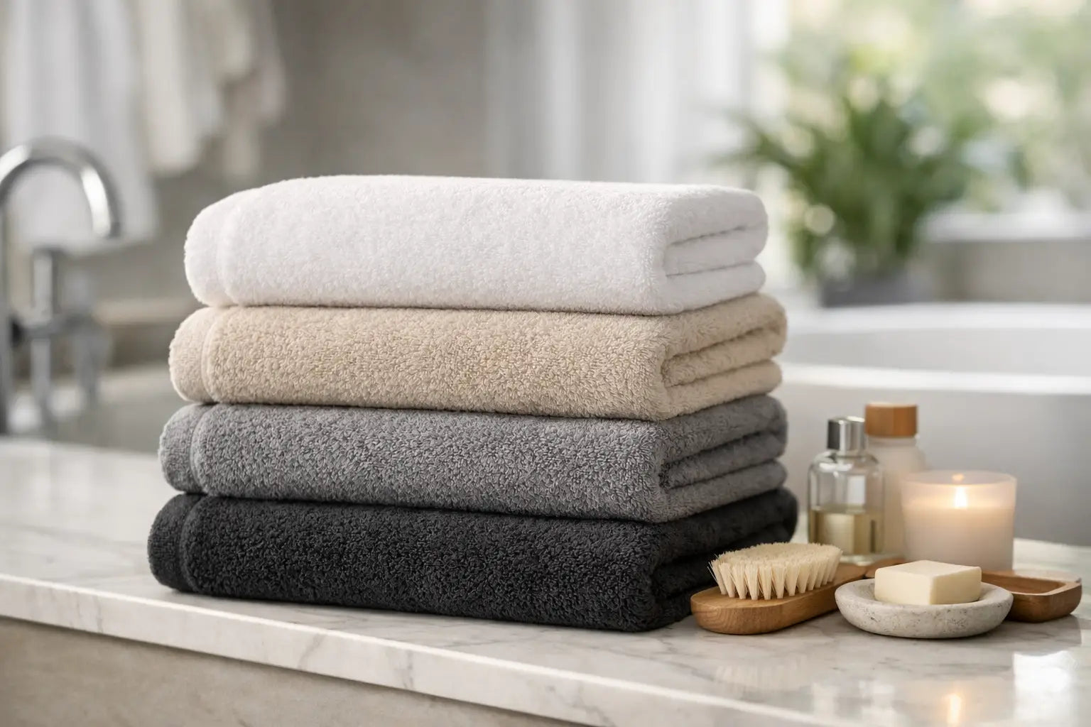 Premium Luxury Fabric Towel Stack