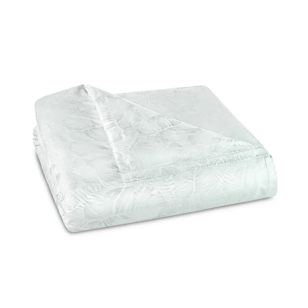 Copacabana_Jade_Duvet cover on a white background