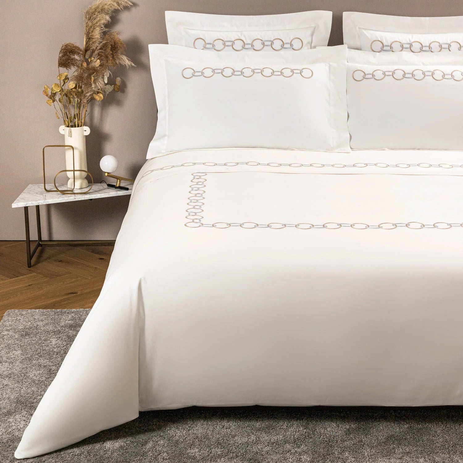 Links Ricamo Housse De Couette
