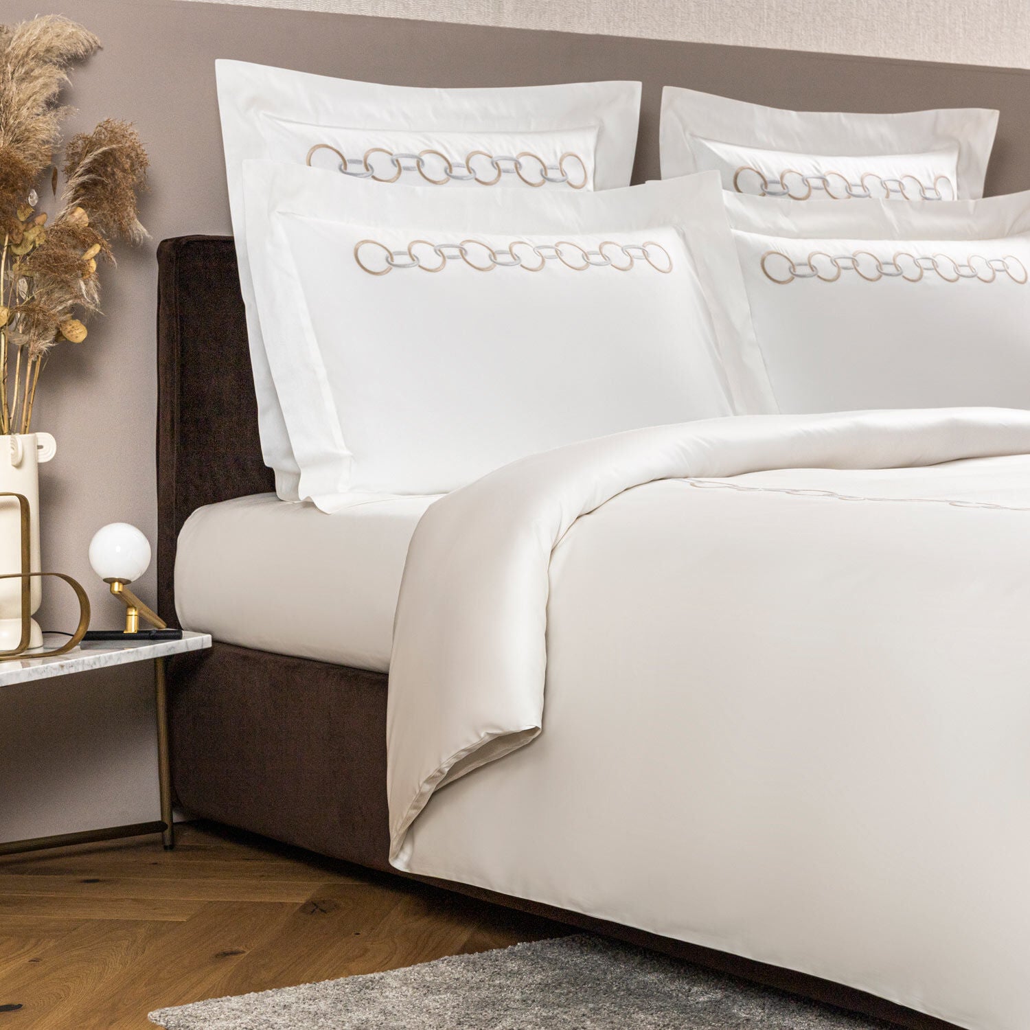 Links Ricamo Housse De Couette