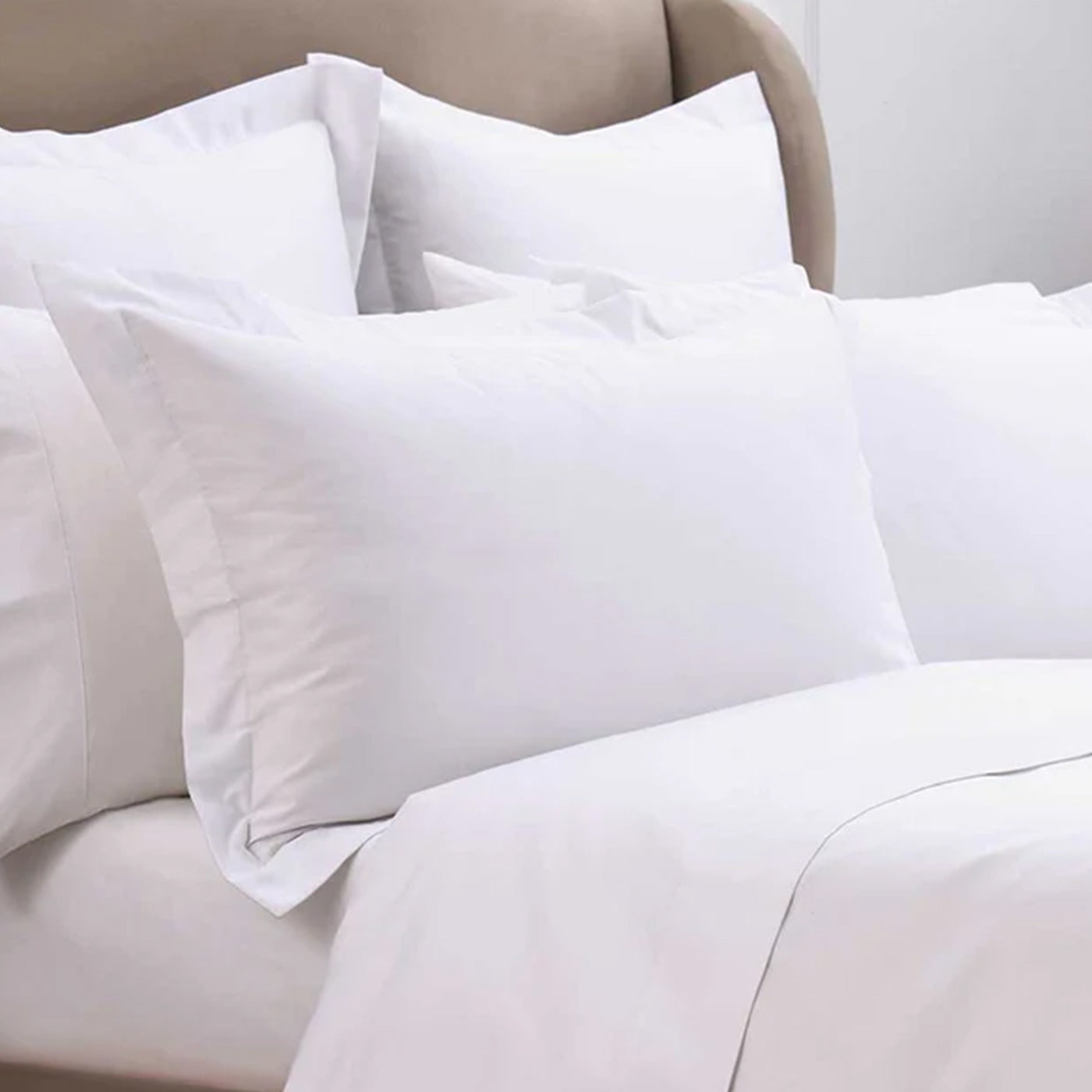 Taies d'oreiller en coton égyptien 500 fils