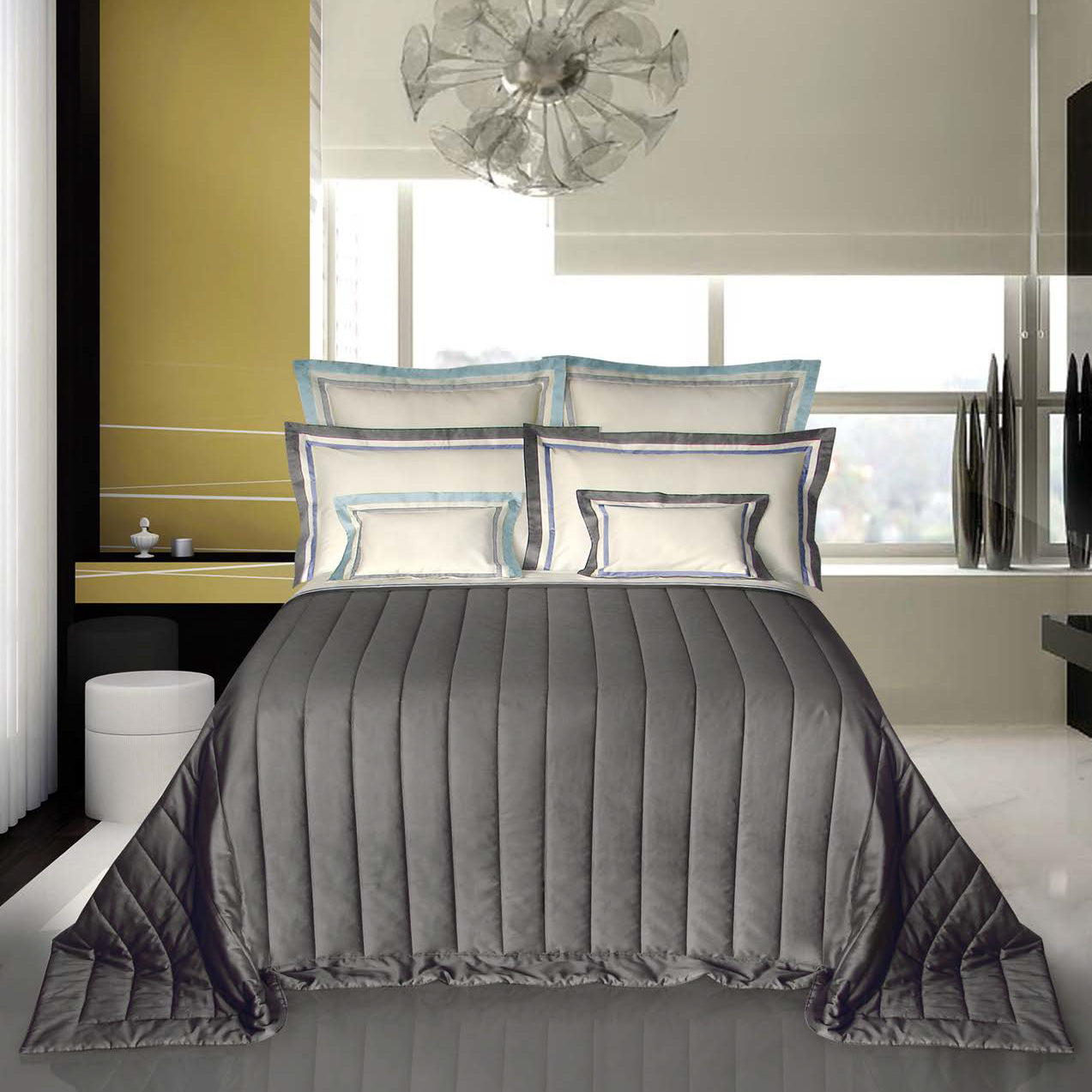 Housse de couette Palm Beach Insert Satin 300 fils